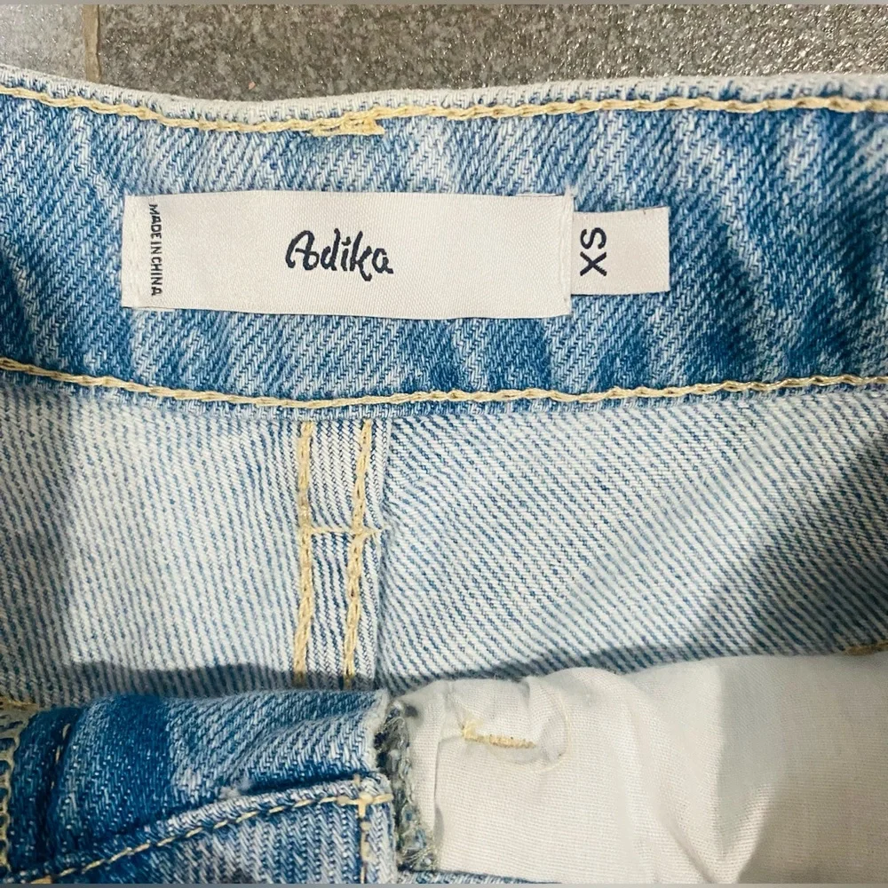 Light Wash Denim Flared Leg High Waist Patchwork Paisley Troublemaker Jeans - Picture 5 of 6